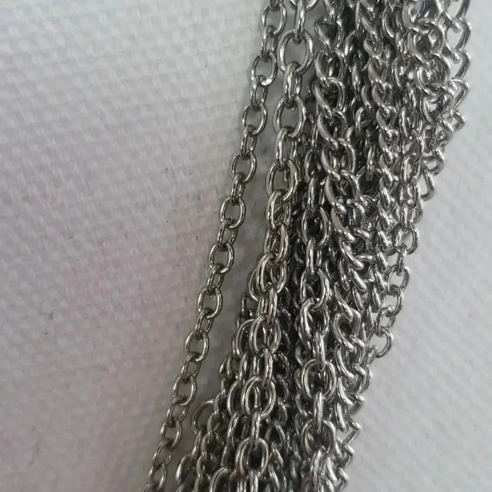 Multi Strand Blue Stone Statement Necklace - Picture 3 of 4